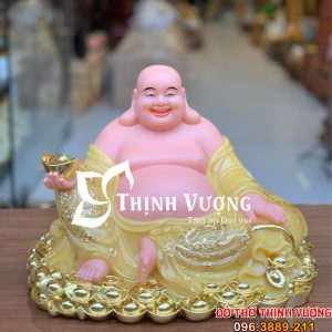 Tượng Phật Di Lặc Bằng Đá Vàng Ngọc 3401