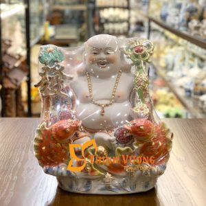 Tượng Phật Di Lặc Bằng Sứ DLS02